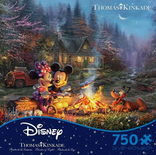 Eco - Friendly Sustainable Wooden Puzzles in Animal Shapes for Environment - Conscious ParentsThomas Kinkade Disney Dreams <br> 750 Piece Puzzle <br> Mickey & Minnie Sweetheart Fire